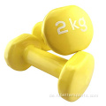 Buntes Gusseisen billige Gewichte Neoprene Dumbbell Set